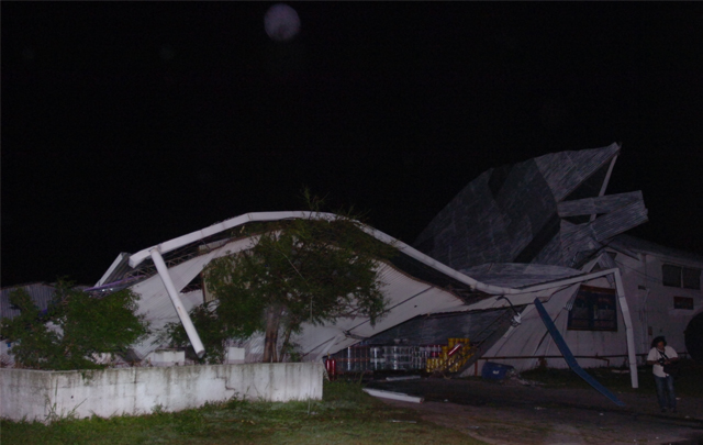 Así quedó la fábrica Sinteplast.
