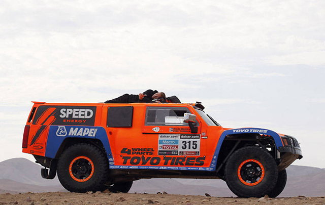 Imagen de la sexta etapa del Dakar 2013