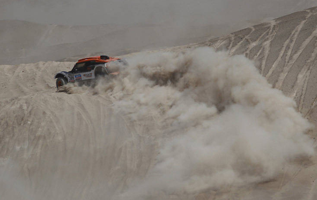 Imagen de la sexta etapa del Dakar 2013
