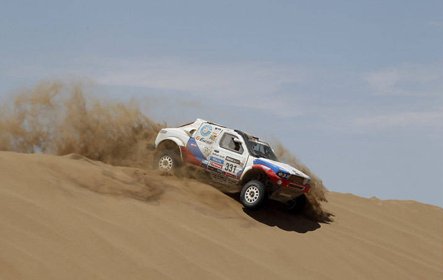 Imagen de la sexta etapa del Dakar 2013