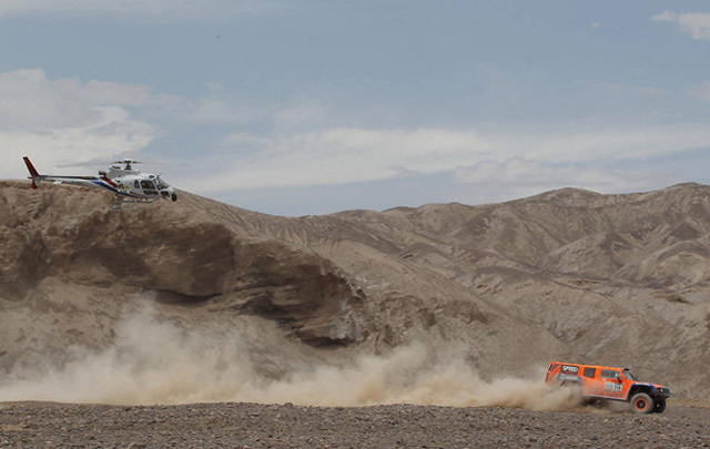 Imagen de la sexta etapa del Dakar 2013