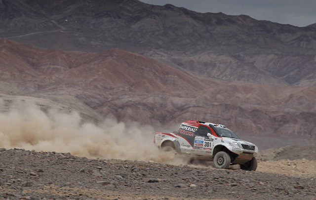 Imagen de la sexta etapa del Dakar 2013