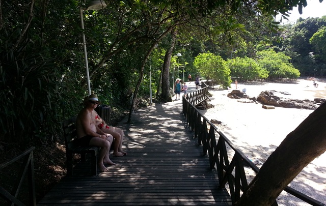 La pasarella de Barra Norte.