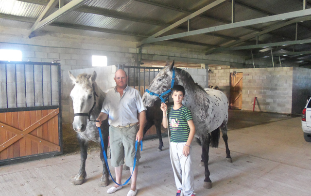 Orlando en el campo de polo Estancia Grande.