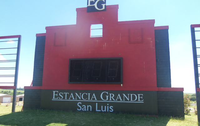 Orlando en el campo de polo Estancia Grande.