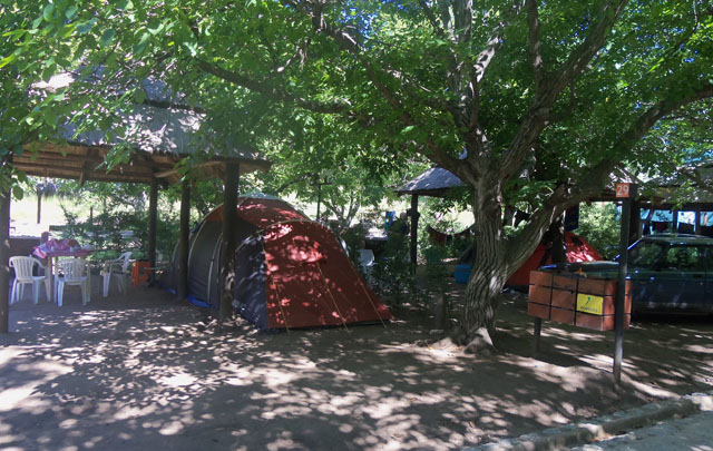 El camping Los Nogales en San Luis.