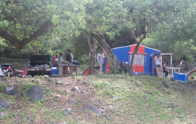 Complejo camping ''El Talar'', en Los Molles, San Luis.
