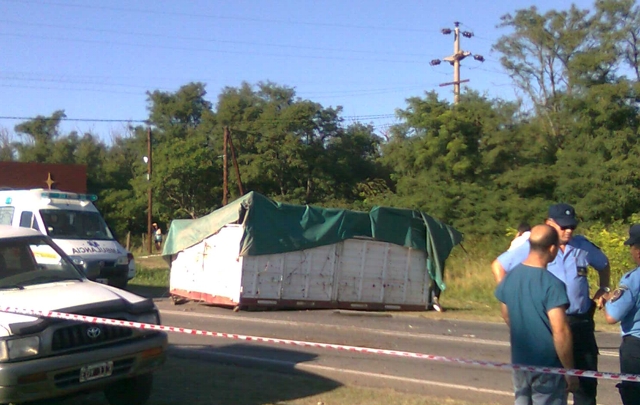 Accidente fatal en Los Reartes.