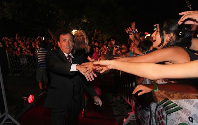 Aníbal Pachano reconocido por el público.