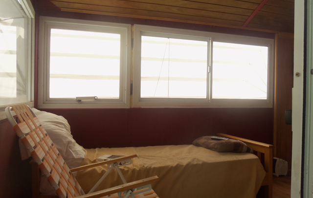 Cabañas realizadas en viejos vagones de tren.