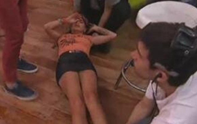 Florencia sufrió un desmayo por lipotimia.