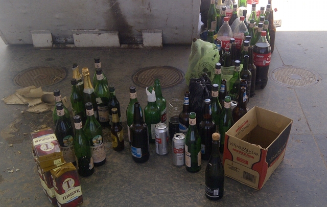 Secuestran alcohol de los micros de River