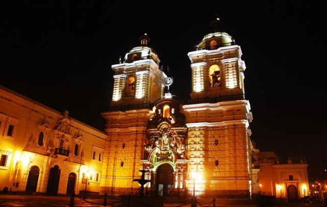Iglesia San Francisco en Lima, Perú.