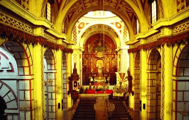 Iglesia San Francisco en Lima, Perú.