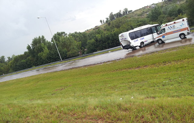 El siniestro fue protagonizado por colectivos de Lumasa y CarCor.