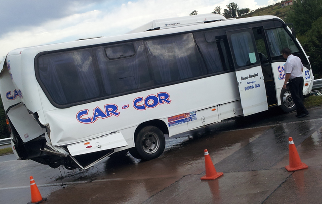 El siniestro fue protagonizado por colectivos de Lumasa y CarCor.