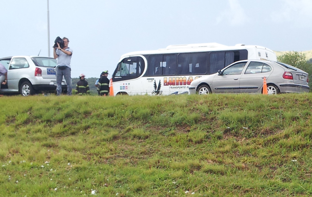 El siniestro fue protagonizado por colectivos de Lumasa y CarCor.