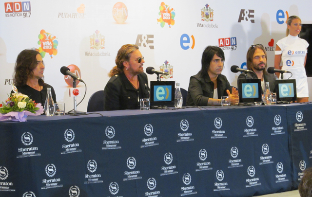Conferencia de prensa de Mana en Viña del Mar