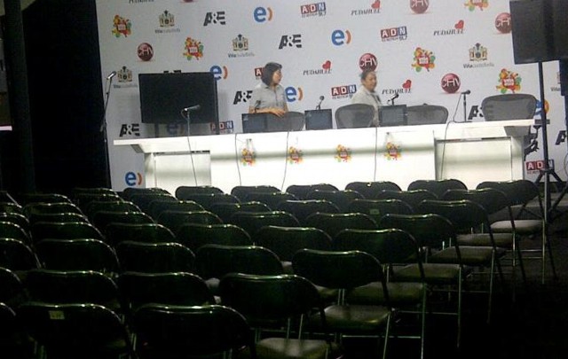 Sala de prensa Viña 2013.
