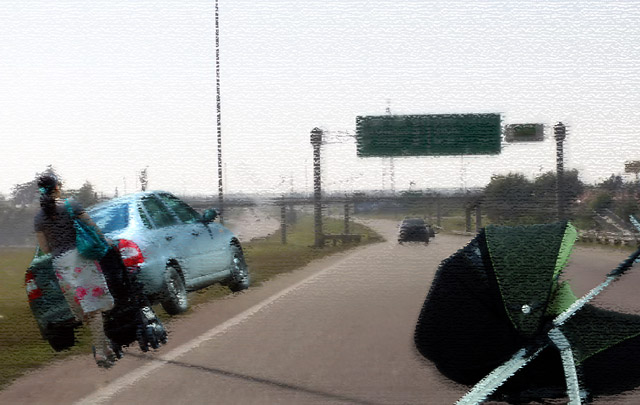 En Circunvalación cobran peaje a los automovilistas (Fotomontaje Cadena 3).