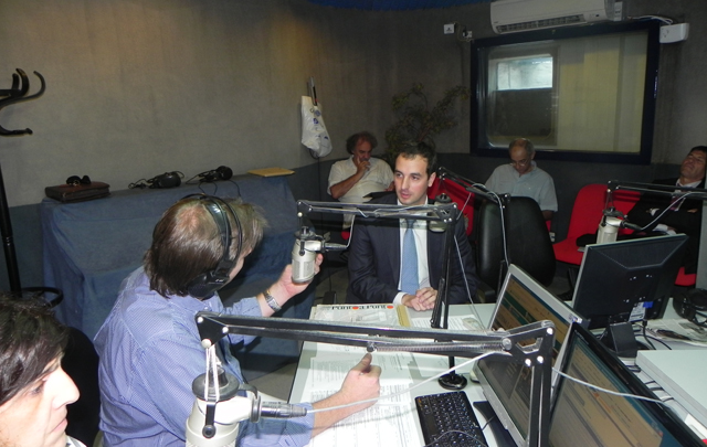 FOTO: Mario Borghese en Viva la Radio.