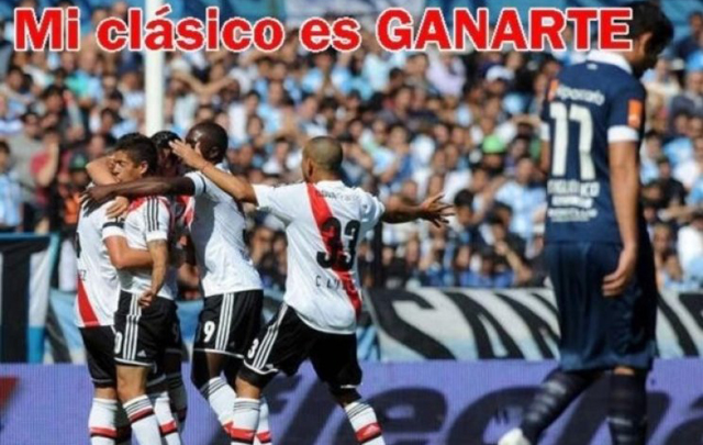 Las cargadas de River a Racing después de ganar el clásico.