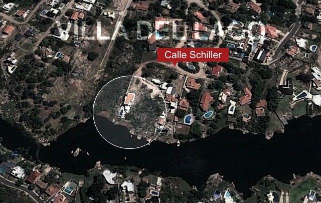 Vista aérea de la mansión del multimillonario narco en Villa Carlos Paz.