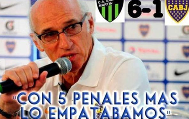 Las gastadas al plantel del Boca por la goleada 6 a 1.