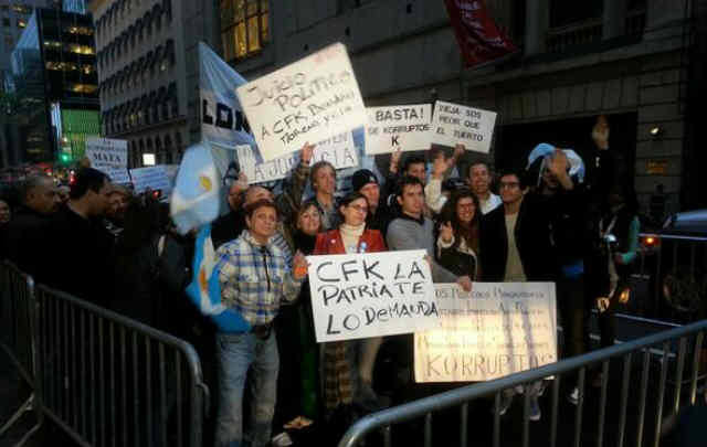 Así se vivió la protesta en Nueva York (Foto: @mstupenengo)
