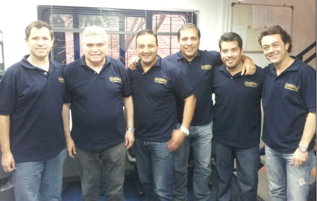 Los protagonistas de la cobertura del Rally en estudios.