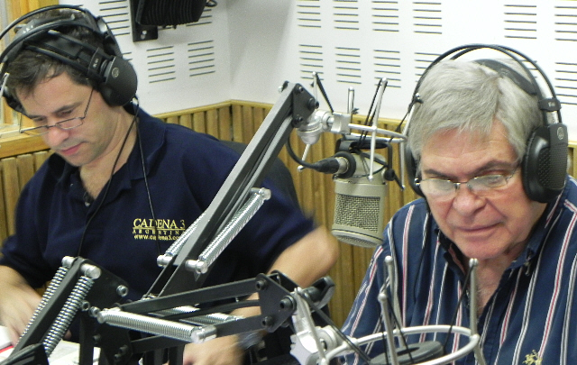 Los protagonistas de la cobertura del Rally en estudios.