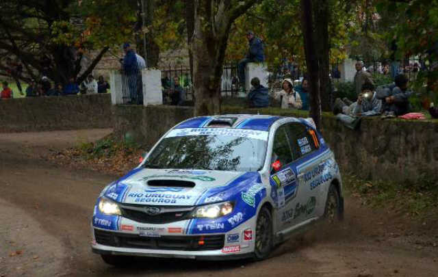 Ligato, durante su marcha en el Rally mundial Argentina.