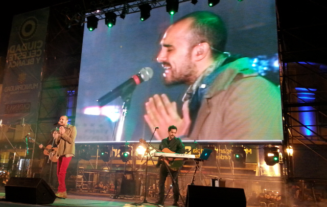 Abel Pintos fue la gran figura de la noche. 