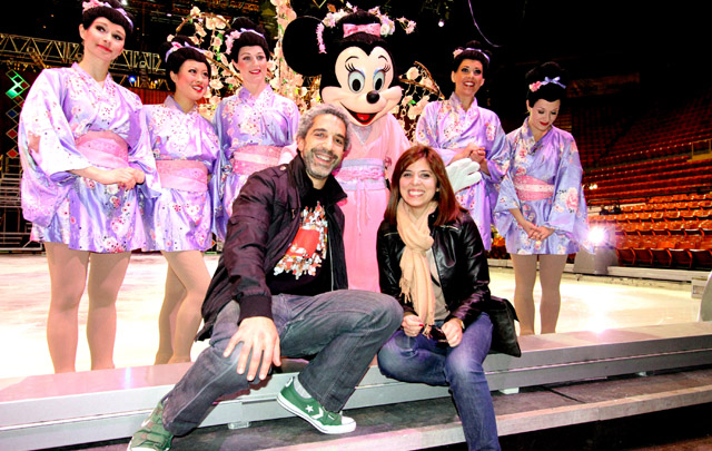 El Turco Genesir y Geo, en la función para la prensa.