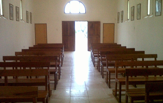 La capilla del geriátrico Juan Julián Puente.