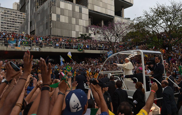 Miles de jóvenes de distintas partes del mundo se congregaron en Río.