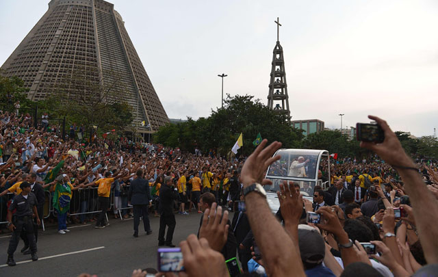 Miles de jóvenes de distintas partes del mundo se congregaron en Río.