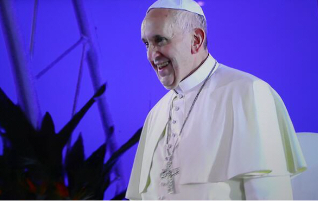 Francisco dio un mensaje de bienvenida a los jóvenes de todo el mundo. 