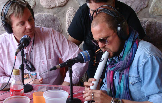 Guille Hemmerling en el festival de la Pachamama en agosto de 2013.