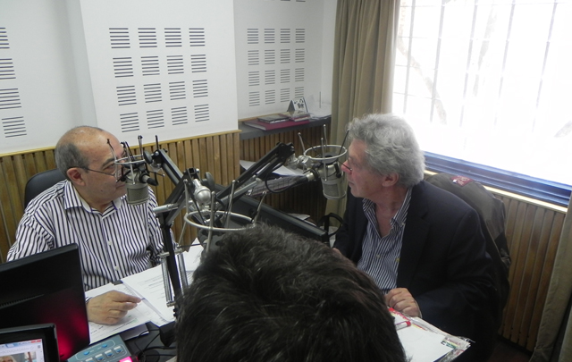 Emilio Disi durante su visita al programa Juntos.