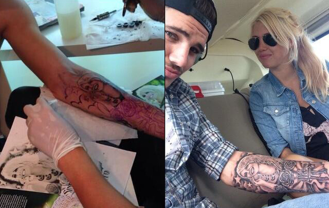 Mauro Icardi y Wanda Nara compartieron, a través de Twitter.