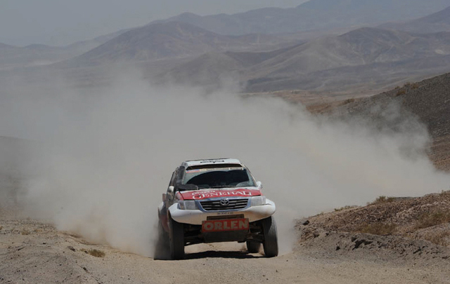 Malysz en la octava etepa del Dakar 2014 