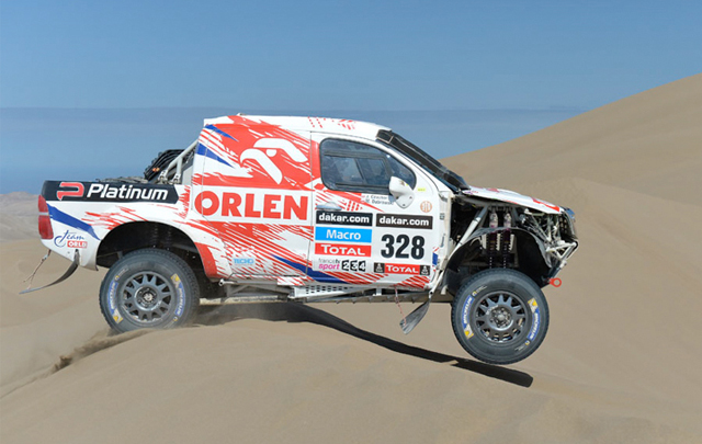 Dabrowski en la décima etapa del Dakar 2014