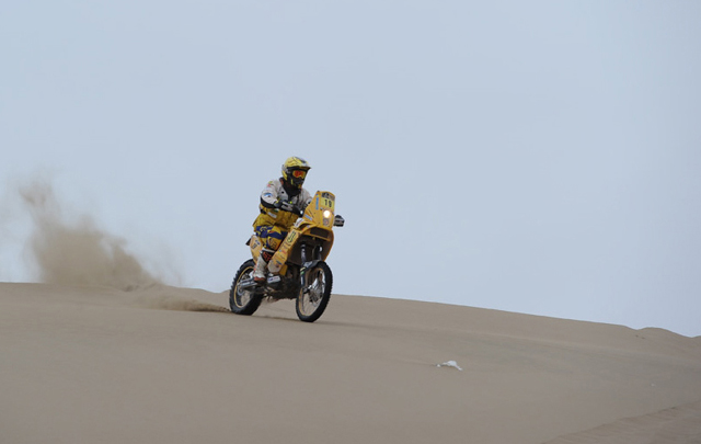 FOTO: Svitko en la décima etapa del Dakar 2014