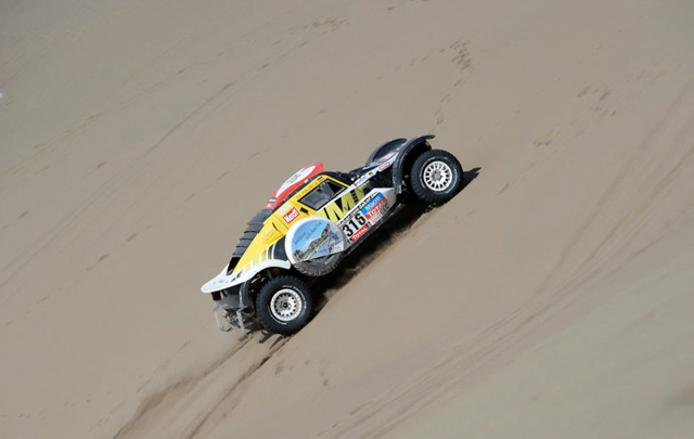 Thomasse en la décima etapa del Dakar 2014