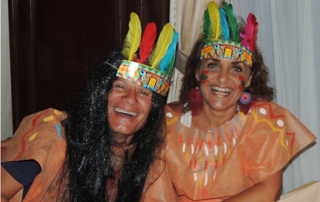 El ''Turco'' Genesir vivió una Fiesta de Carnaval en el Crucero Grand Celebration.