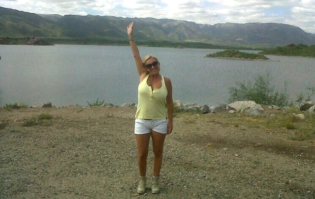 Celeste Benecchi en San Francisco del Monte de Oro, San Luis.