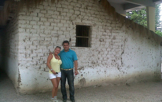 Celeste visitó la primera escuela en que Sarmiento dio clases.