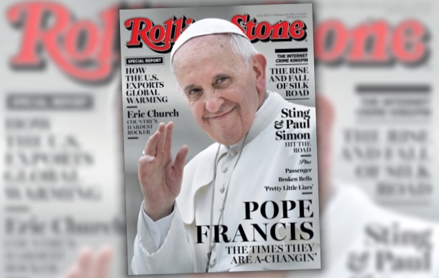 El Papa Francisco en la portada de la revista Rolling Stone.