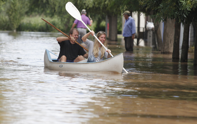 Llegó el pico de la creciente del río Ctalamochita a Villa María.